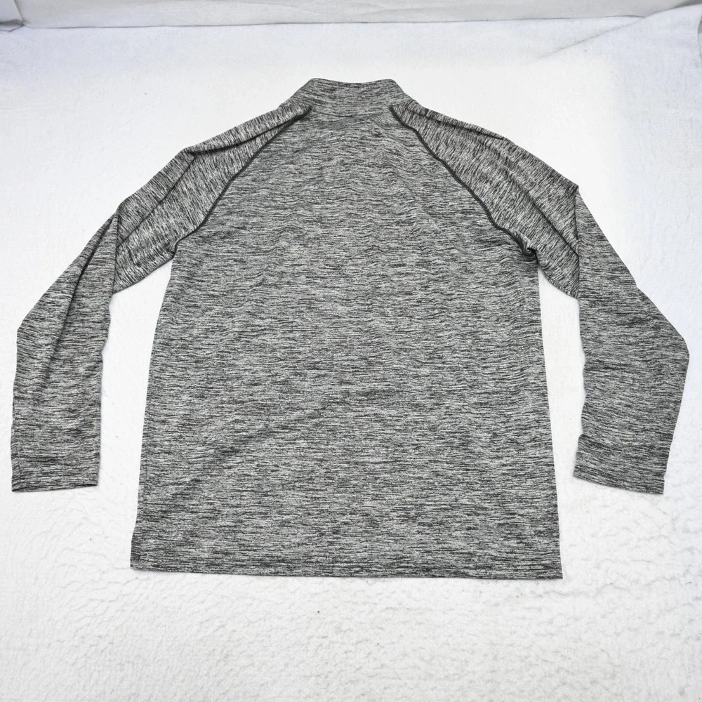 Under Armour 1/4 Zip Golf Jacket Mens Large Gray HeatGear Loose Pullover Stretch